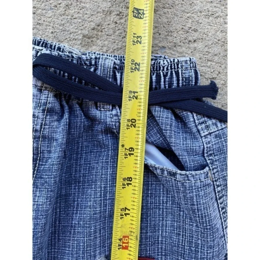 St Johns Bay Shorts‎ Boys Small Denim Cargo Cordura Elastic Waist Outdoor Rugged